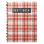 Carnet Recette de Motif d'aquarelle rouge Noël (Devant)