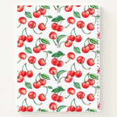 Carnet Recette de Motif de cerise personnalisée (Dos)