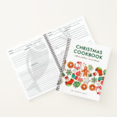 Carnet Recette de Noël personnalisée blanc et vert (Intérieur)