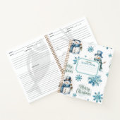 Carnet Recette de Noël Snowman (Intérieur)