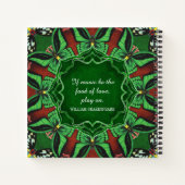 Carnet Recette de papillon de naissance Cairns (Dos)