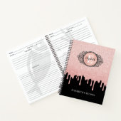 Carnet Recette de Parties scintillant de séchage en or Ro (Intérieur)