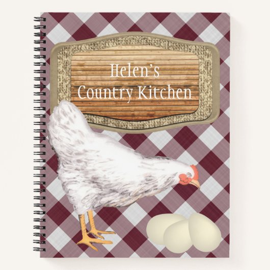 Carnet Recette de poulet du pays (Devant)