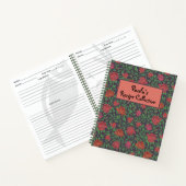 Carnet Recette de roses fuchsia rouges parfaites de style (Intérieur)