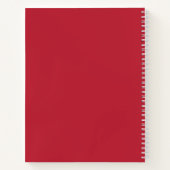 Carnet Recette de script de pinceau blanc Crimson (Dos)