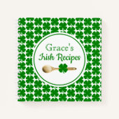 Carnet Recette de Shamrock vert préféré irlandais (Devant)