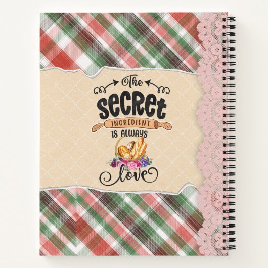 Carnet Recette de style Collage de scrapbooking personnal (Dos)