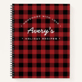 Carnet Recette de vacances Plaid fait maison avec l'amour (Devant)