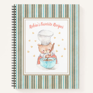 Carnet Recette d'illustration de l'aquarelle du chef mign