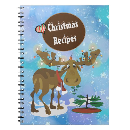 Carnet Recette d'orignal de Noël (Devant)