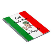 Carnet Recette-Drapeau italien de l'Italie (Côté Droit)