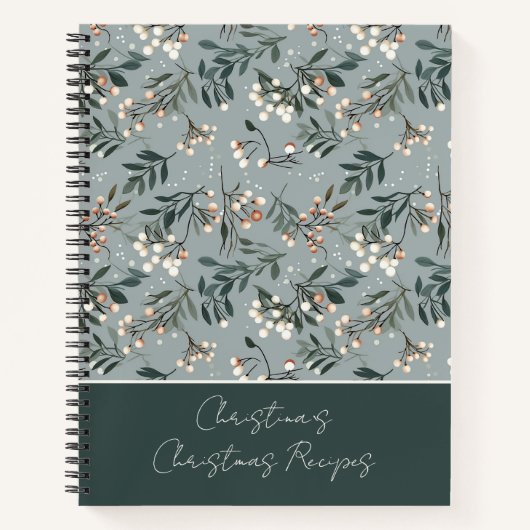 Carnet Recette du Motif de Noël festif (Devant)