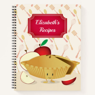 Carnet Recette du nom de la tarte Apple souriante illustr