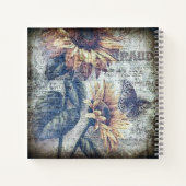 Carnet Recette Ephéméraire du papillon de tournesol russe (Dos)