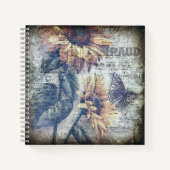 Carnet Recette Ephéméraire du papillon de tournesol russe (Devant)