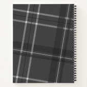 Carnet Recette familiale personnalisée en plaid gris (Dos)
