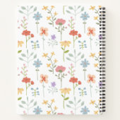 Carnet Recette Fleur sauvage de motifs floraux aquarelle (Dos)