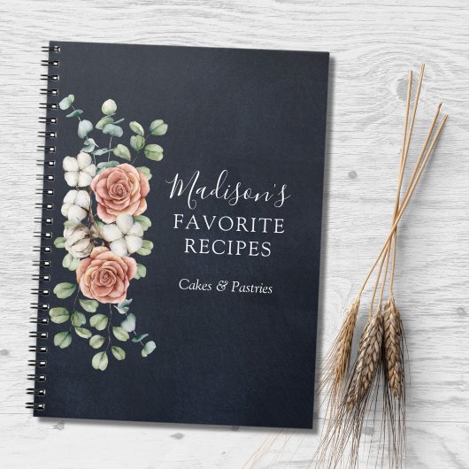 Carnet Recette Florale Botanique Rustique Eucalyptus Rose