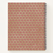 Carnet Recette florale Motif beige rustique (Dos)