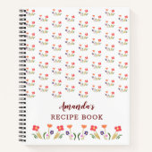 Carnet Recette florale Motif fleur d'été (Devant)