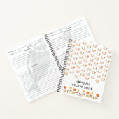 Carnet Recette florale Motif fleur d'été (Intérieur)