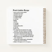 Carnet Recette fruit cobbler (Dos)
