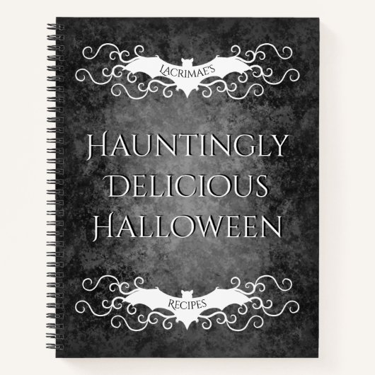 Carnet Recette gothique d'Halloween (Devant)