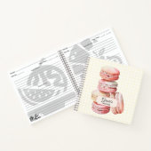 Carnet Recette Macaron Aquarelle rose (Intérieur)