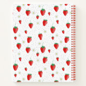 Carnet Recette mignonne de fraises et fleurs d'été (Dos)