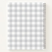 Carnet Recette Moderne de Vérification de Buffalo Gris de (Dos)
