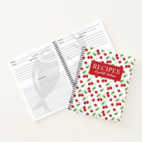 Recette moderne Motif de cerise rouge Recette