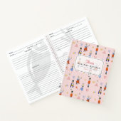 Carnet Recette Motif de vacances pour Noisette rose (Intérieur)