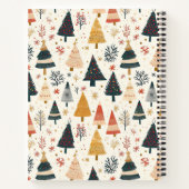 Carnet Recette Motif festive de l'arbre de Noël (Dos)