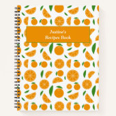 Carnet Recette Motif orange (Devant)