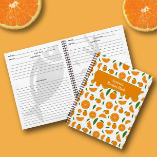 Carnet Recette Motif orange