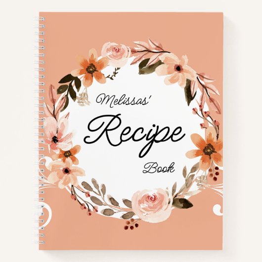 Carnet Recette personnalisée (Devant)