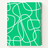 Carnet Recette personnalisée Abstraite ligne moderne Art  (Dos)