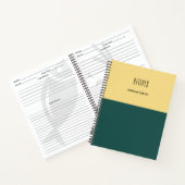 Carnet Recette personnalisée bicolore (Intérieur)