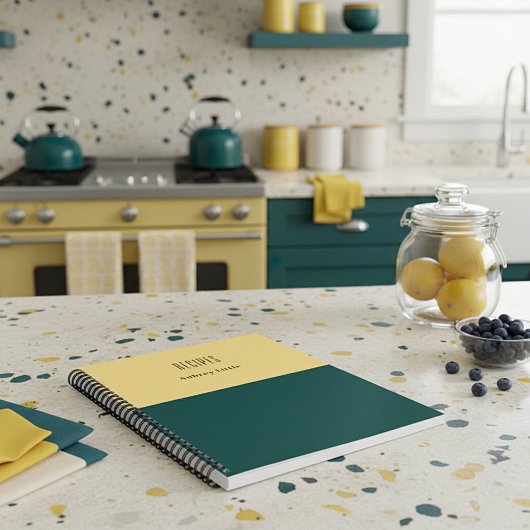 Carnet Recette personnalisée bicolore