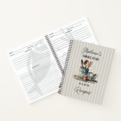 Carnet Recette personnalisée de cuisine agricole (Intérieur)
