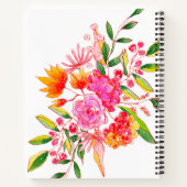 Carnet Recette personnalisée de douche nuptiale florale o (Dos)