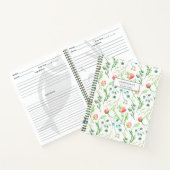 Carnet Recette personnalisée de fleurs délicates (Intérieur)