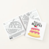 Carnet Recette personnalisée de gâteau de couche mignonne (Intérieur)