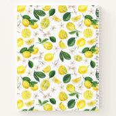 Carnet Recette personnalisée de Motif de citron (Dos)