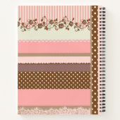 Carnet Recette personnalisée de pois rose pâle (Dos)