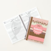 Carnet Recette personnalisée de pois rose pâle (Intérieur)