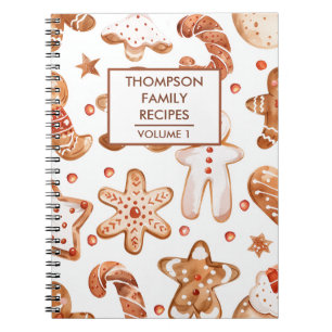 Carnet Recette personnalisée des cookies de Noël