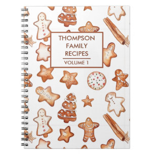 Carnet Recette personnalisée des cookies de Noël