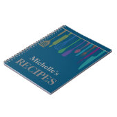 Carnet Recette personnalisée d'ustensiles de cuisine (Côté gauche)