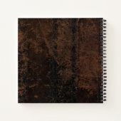 Carnet Recette personnalisée en cuir ancien (Dos)